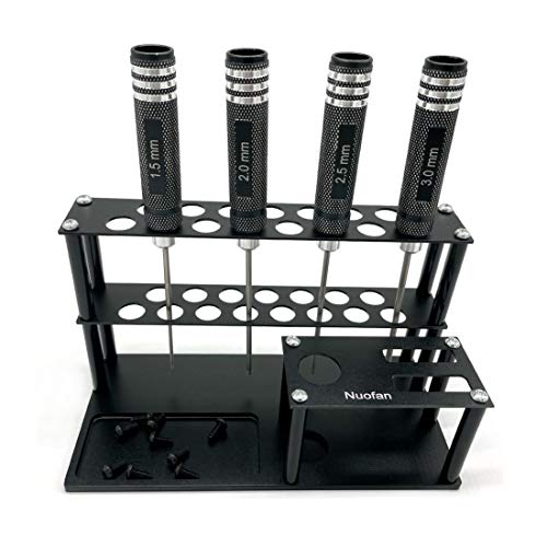 Screwdrivers Organizer Tool Kit - RC Tools, Cross & Hex Screw Drivers, Pliers, Built-In Screw Tray