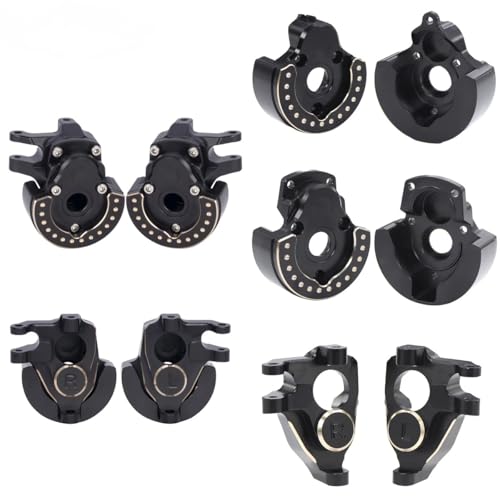 F10 Axle Brass Weights Steering Knuckles Front and Rear Portal Cover for 1/10 RC Crawler Vanquish VRD VS4-10 Phoenix LCG Upgrade (3 in 1) - color: 3 in 1