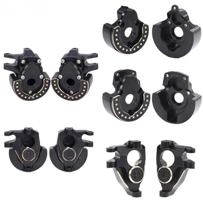 F10 Axle Brass Weights Steering Knuckles Front and Rear Portal Cover for 1/10 RC Crawler Vanquish VRD VS4-10 Phoenix LCG Upgrade (3 in 1) - color: 3 in 1
