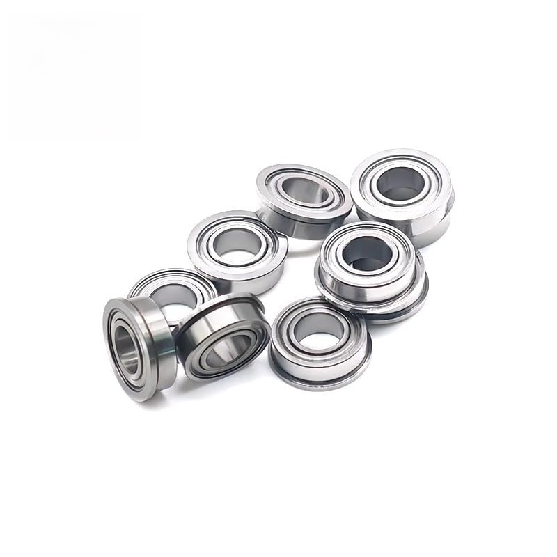 10PCS MF126ZZ 6x12x4 mm Bearing ABEC-7 Miniature Flanged MF126Z Ball Bearings MF126 ZZ - size: MF126ZZ 6x12x4