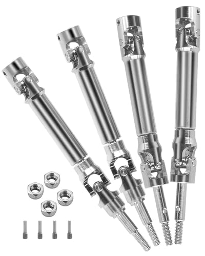 Rc Stainless Steel Front Rear Drive Shaft CVD for 1/10 Rustler VXL 4X4/Stampede VXL 4X4/Hoss VXL 4X4/Slash Platinum/Ultimate/VXL 4x4 4WD RC Car,ARRCat RC Upgrades Part