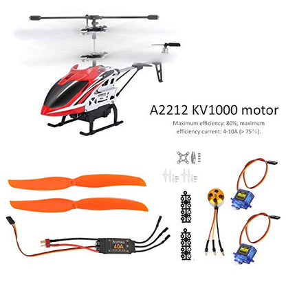 RiToEasysports Rc Plane Parts, A2212 1000KV Brushless Motor 40A ESC SG90 9G Propeller Combo Kit for Rc Airplane Airplane Motor Plane Kit (A2212 1000KV brushless 40A ESC SG90 9G Micro)