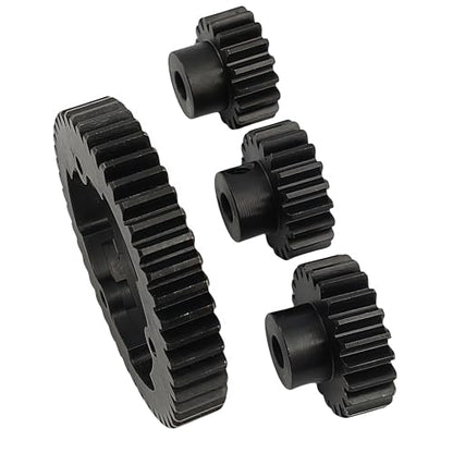 Hardened Steel Spur Gear Set with 18T 20T 22T Pinions for X-Maxx Maxx (46T) | 1/5 Scale,1/7 XO-1,1/10,E-Revo 2.0 VXL,Heavy Duty,Upgrade Parts,6447,High Strength,Wear Resistant - size: 46T