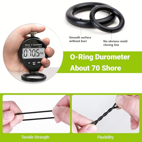 1200Pcs of 24 Varieties of O-Ring O Rings Assortment Seal Kit in Nitrile Rubber Material for Automotive,Plumbing,Solenoid Valves,Mechanical Bearings,Air & Water Fitting Seal Leak Repair - style: 24 Size/1200 Pcs