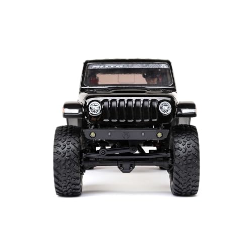 Axial SCX24 Jeep Gladiator RC Truck, Black, AXI00005V2T5 | 4 Wheel Drive, Rock Crawler, Brushed RTR, Ready-to-Run - color: Black