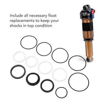13PCS Shock Absorber Maintenance Kit for RP23 DPS DPX2 Float X 2014-2017, Rubber Air Shock Rebuild Seal Kit, Vibration Damping Service Set