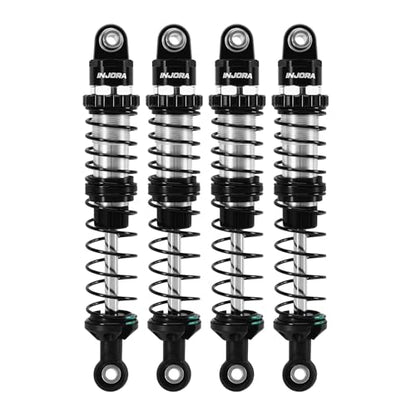 INJORA DRX 90mm Dual-rate Spring Oil Shocks for TRX4 SCX10 1/10 RC Crawler - size: 90mm