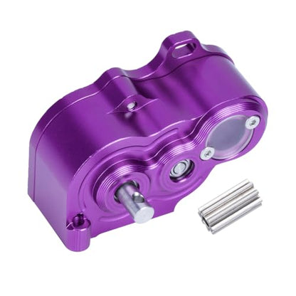 1/10 RC Transmission Speed Gearbox,LCG Crawler R2 Metal Transmission Low Center of Gravity Gearbox for 1/10 RC Car SCX10 TRX4 RC4WD Capra Axle DIY Chassis(Purple) - color: Purple