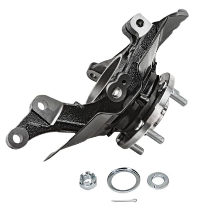 Detroit Axle - 2.4L Front 2pc Steering Knuckles for 2011 Kia Optima | 2 Steering Knuckles & Wheel Bearing Hubs Assembly Replacement - size: KA698460_KA698461/Kit