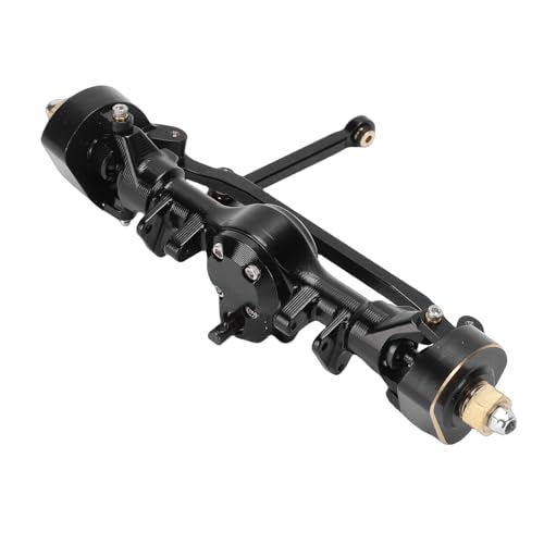 GOWENIC RC Front Axle Assembly for Axial SCX24 1/24 RC Car, Aluminum Brass Front Portal Axle Shaft Upgrade for Crawler