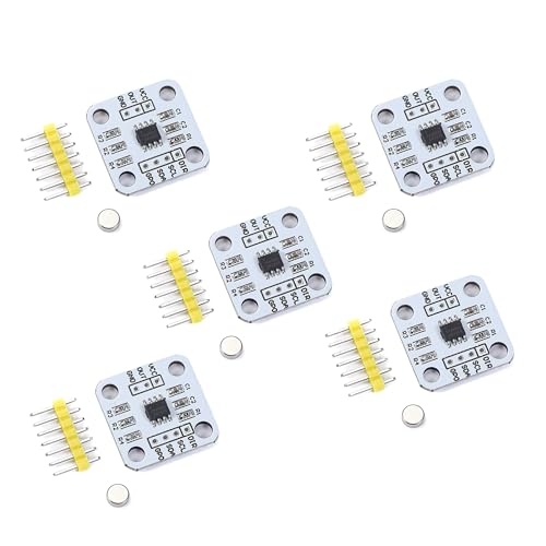 Teyleten Robot AS5600 Magnetic Encoder Sensor Mdoule 12bit high Precision Magnetic Induction Angle Measurement Sensor Module 3.3V (5PCS)