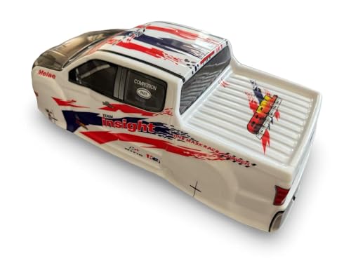 1/10 Scale RC Painted Drift Racing Touring Off-Road Car Body Shell for Monster Truck 260mm White