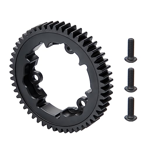 Steel 51T Main Spur Gear M1 for Tra-xxas X-MAXX XRT E-REVO 2.0 New | MAXX XO-1 6S 8S Maxx 4S 1/5 1/6 1/7 1/10 RC Car Upgrade - size: 51T