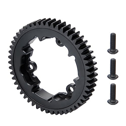 Steel 51T Main Spur Gear M1 for Tra-xxas X-MAXX XRT E-REVO 2.0 New | MAXX XO-1 6S 8S Maxx 4S 1/5 1/6 1/7 1/10 RC Car Upgrade - size: 51T