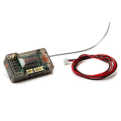 Spektrum SR6100AT 6-Channel DSMR DSM2 Receiver (RC Surface) with AVC and Telemetry: SPMSR6100AT, Black