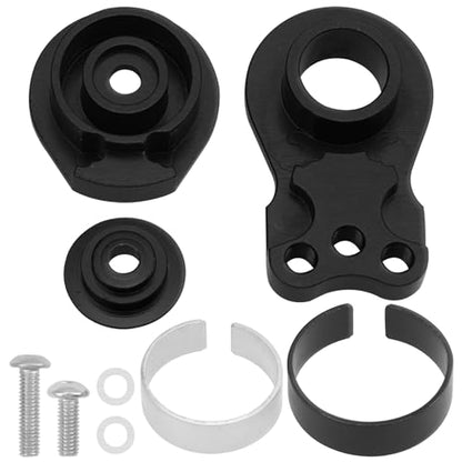 2Pcs Vgoohobby Aluminum RC 25T Servo Saver Adjustable Hi-Torque Servo Saver Compatible with Futaba Tamiya Servos 1/10 Traxxas TRX4 TRX6 SCX10 Capra RC Car (Black) - color: Black