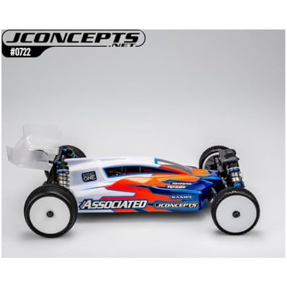 J Concepts 0722 Dragonator 1/10 Scale 4WD Buggy Clear Body Shell w/Carpet Turf Dirt Wing for Associated B84 Off-Road Racing
