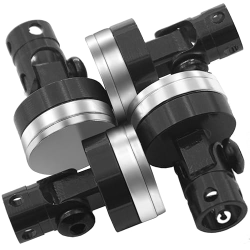ShareGoo 4PCS RC Magnetic Body Post,Alloy Magnetic Stealth Invisible Body Shell Mount Column Compatible with HSP Redcat Himoto Traxxas SCX10 4WD 1/10 RC Car (Black)