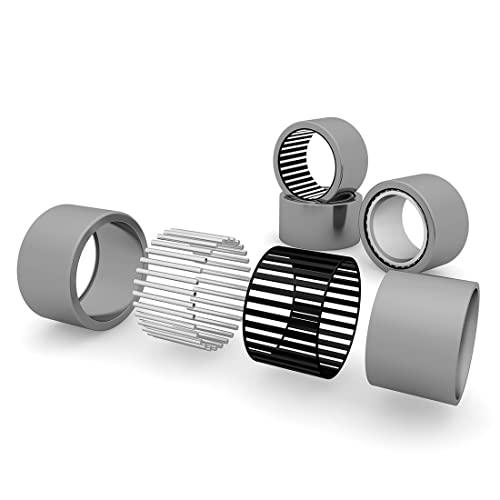 uxcell HK081410 Drawn Cup Needle Roller Bearings, Open End, 8mm Bore, 14mm OD, 10mm Width 3950N Static Load 3800N Dynamic Load 25000rpm Limiting Speed 10pcs - size: 8x14x10mm