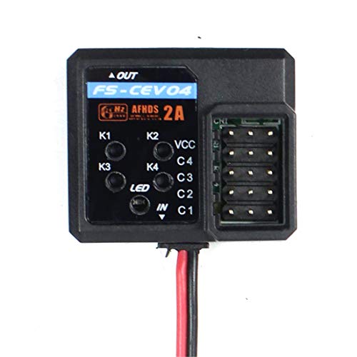 Flysky FPV Racing Transmitter Receiver Temperature Telemetry Data Module Set Voltage Collection Module Serial Bus Receiver for FS I6 I10 IT4S TX IA6B IA4B IA10B RX IBus (FS-CEV04)