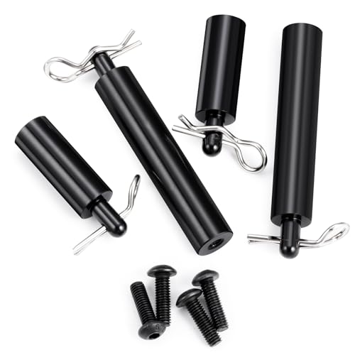 RCHUBAM 4PCS Front & Rear Body Post Mounts for 1/10 Tamiya Clod Buster | Alloy Shell Column Body Posts for 4×4×4 Monster RC Truck Car Upgrades Parts