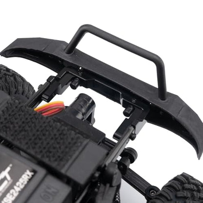 RCLIONS Aluminum Front Bumper Mount with Rear Body Shell Mount for 1/24 AXIAL SCX24 Base Camp Rock Crawler Car Upgrade Parts - style: Front&Rear