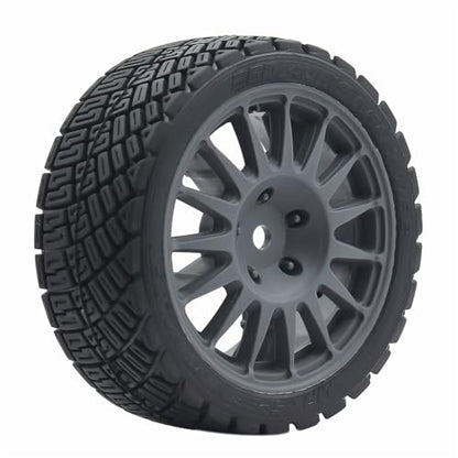 68mm 4PCS 1/10 RC On-Road tires and Hard Plastic wheels set Hex 12mm For WRC Drift Car Conversion 1/10 RC On-Road Car Traxxas Tamiya FW06 TT02 HPI HSP 94122 Kyosho W76 (Titanium) - color: Titanium