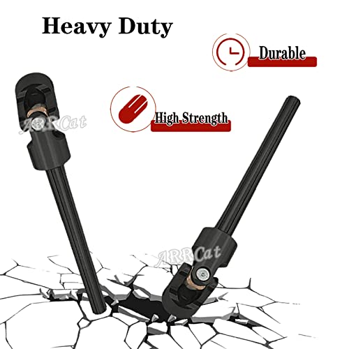 RC Crawler Drive Shaft 94-125MM Upgrades for 1/10 SCX10 2 Red cat D90 Gen7/Pro Rc 4WD GEN8 SCX10-II,Steel #45 Universal Driveshaft,Metal Axles Part Hop-Ups,Black (116-170MM,2PCS) - size: 116-170MM (More Power)