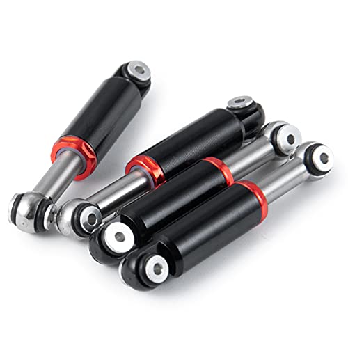 RC-Hub 4pcs Alloy Aluminum Shock Absorber Internal Spring Dampers Air Shock for 1/24 Axial SCX24 AXI90081 Deadbolt AXI00001 AXI00002 RC Crawler Car