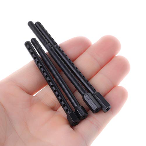 angwang Rc Car Body Post Mounts,4pcs Plastic Body Post Mounts 1:10 for HSP 94123 94122 Model RC Car Replacement Black