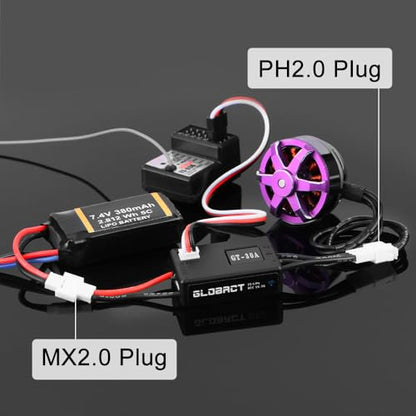 GLOBACT 30A Brushless ESC 5V/3A BEC for 1/18 1/24 TRX4M Ascent-18 SCX24