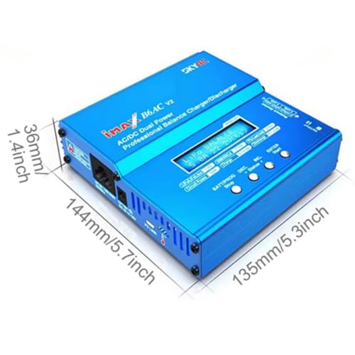 SKYRC iMAX B6AC V2 AC/DC Dual Power Professional LiPo Battery Balance Charger/Discharger | Lipo Battery Charger for 1-6S LiPo/Li-ion/LiHV/LiFe, 1-15S NiMH/NiCd, 2-20V Pb Battery