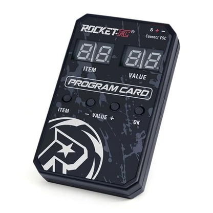 Surpass Hobby Pocket-RC 130A Sensored Brushless ESC and ESC Program Card for 1/10 RC Car
