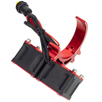 DKKY RC Motor Cooling Fan Heatsink 20000 RPM 54-58mm Ajustable Mount for ARRMA Axial 1/5 1/6 1/7 RC Models with 1717 5687 56113 2028 Motor (Red) - color: Red