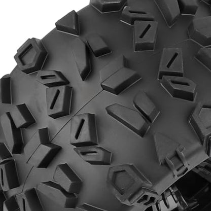 4-Pack 1/8 Monster Truck Tires 3.8 Tires Mounted 17mm Hex Solid 6-Spoke Wheels OD 170mm for 1/8 Arrma 6S Traxxas Summit ERveo Redcat HPI JLB Cheetah RC Off-Road Car (Front and Rear)