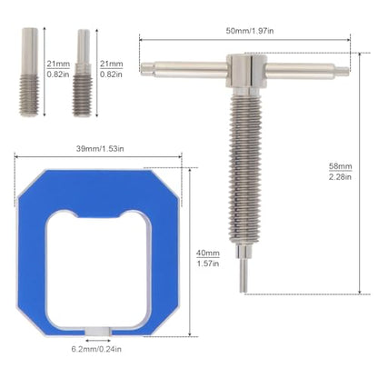 RC Motor Gear Puller Universal Motor Pinion Gear Puller Remover for Vehicle Model/Small Motor with Blue Gear Puller, Motor Pinion Gear Professional Remover(2pcs)