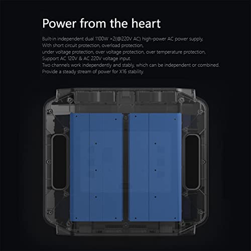 ISDT 16S Lipo Battery Charger X16, 2X1100W, 2X20A Dual Channel Lipo Charger and Discharger,Fast Smart Rc Lipo Balance Charger for Life,LiPo,LiHv,ULiHv Batteries