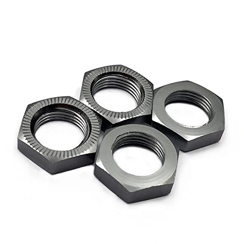FainWan 4Pcs Aluminum 12mm Turn 17mm Wheel Hex Hub Conversion Adapter for 1/10 RC Car Upgrade Parts