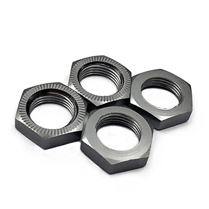 FainWan 4Pcs Aluminum 12mm Turn 17mm Wheel Hex Hub Conversion Adapter for 1/10 RC Car Upgrade Parts