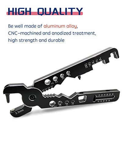 Multi-Function RC Shock Pliers Wheel Tire Tools for 1/24 1/12 1/10 1/8 | Aluminum Alloy,CNC-machined,Anodized Treatment,Rust Resistance,Used fot Traxxas Arrma Axial Losi Redcat HSP HPI RC Cars