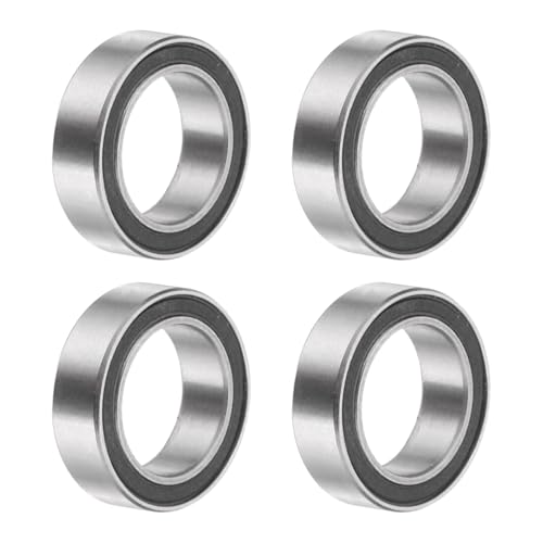 uxcell 4Pcs SMR128-2RS Deep Groove Ball Bearings, 8x12x3.5mm 440C Stainless Steel Double Shielded Bearings, ABEC 5 - size: 8x12x3.5mm