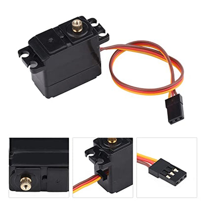 HERCHR Digital Servo, 2.2kg RC Metal Gear Servo Steering High Torque with Screws for 1/16 1/14 1/12 RC Car Model Boat Fixed-Wing Helicopter Airplane Robot Toy