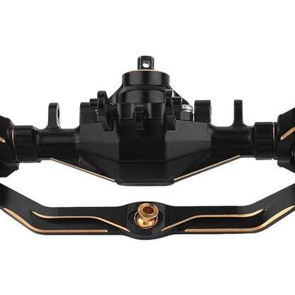 Brass Complete Front & Rear Axle Set with Brass Servo Mount and Steering Link for TRAXXAS TRX4M 1/18 RC Crawler Metal Upgrade Parts (Straight axle Set)