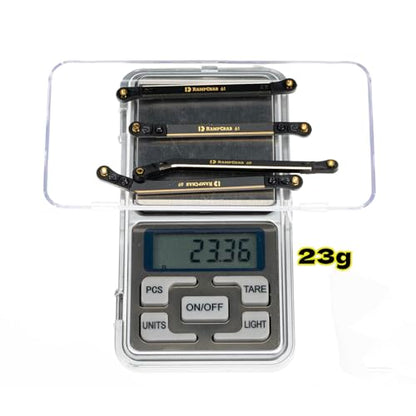 High Clearance 4 Links Set for SCX24 Deadbolt, Brass Links Set, ONLY Rear, 4Pcs, Black - size: Deadbolt Rear