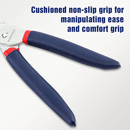 WORKPRO Hog Ring Pliers with 500 Pcs 3/4" Hog Rings | Galvanized Steel Hog Rings, For Furniture Upholstery, Auto Upholstery, Plastic Meat & Sausage Casings - style: Flat Hog Ring Pliers Set