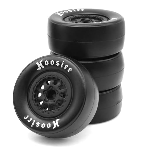fujita 1/10 RC Racing Short Course Truck Tire & Off-Road Tyre Set Competible for ARRMA SENTON 3S Traxxas Slash4X4 Losi Tenacity Redcat HPI HSP RC Hort Course Truck Car（Black E） - color: Black E