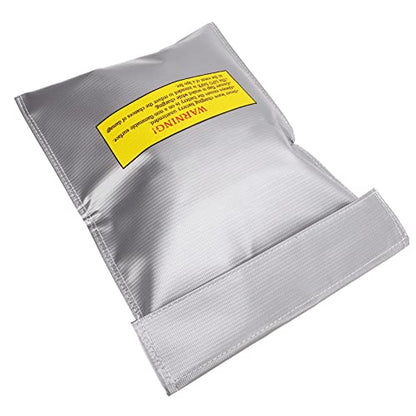 MAVIS LAVEN Battery Safe Bag, Fire Retardant PVC Fiber Protection, Explosion Proof Storage with Charging Holes for RC Drone Batteries