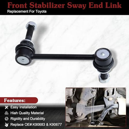 K90683 K90677 Sway Bar Link - Restore Off-Road Stability | Compatible with 2003-2009 Lexus GX470 2003-2021 Toyota 4Runner 2007-2014 FJ Cruiser - color: 1*K90683 1*K90677, size: Sway Bar Link