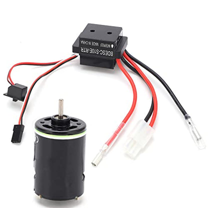 Keenso 540 Brushed Motor 320A ESC Combo Set with Copper Windings Low Friction, for RC Crawler Trucks Drift Cars (27T)