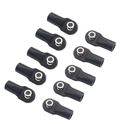 10Pack Share Goo M4 Plastic Tie Rod End Ball Joint Link Ball Head Holder Compatible with Traxxas TRX-4 Axial SCX10 HSP 90046 90047 1/10 RC Crawlers Car (22mm) - size: 22mm